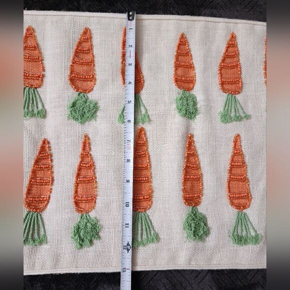 Beaded Spring Summer Table Runner and Placemat Set, New - Picture 6 of 12